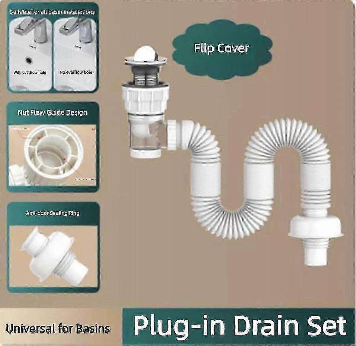 Transparent 50mm Bottle Drain Trap