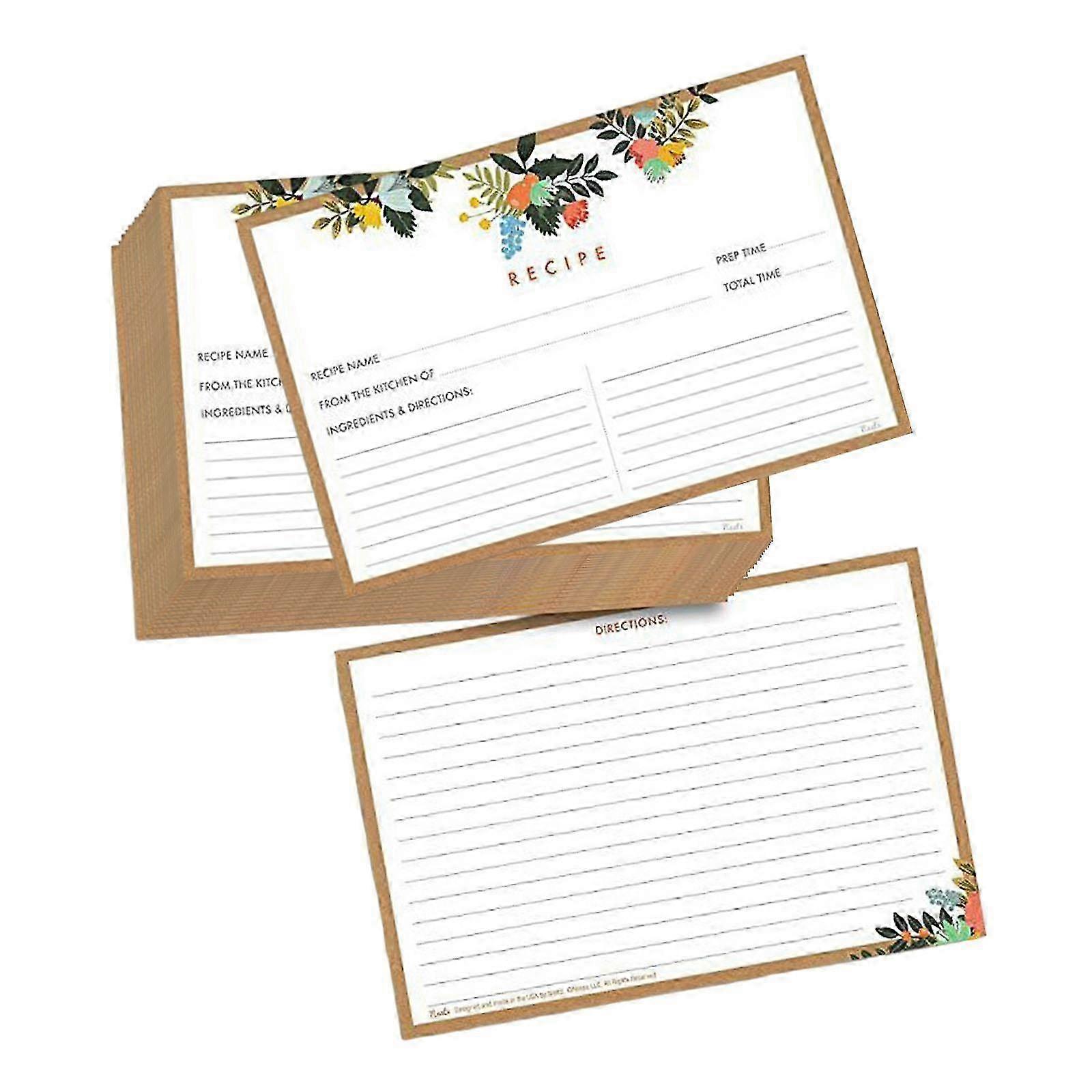20 Home Kitchen Recipe Notecards Pack
