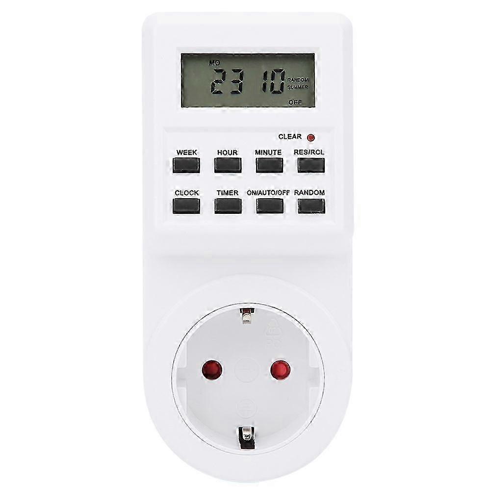 Electrical Time Control Switch Plug‑in Timer Socket LCD Display TM03 EU Plug 230V
