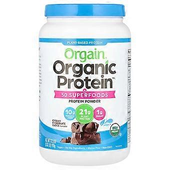 Orgain, ekologiskt protein + 50 superlivsmedel, krämig chokladfudge, 918 g
