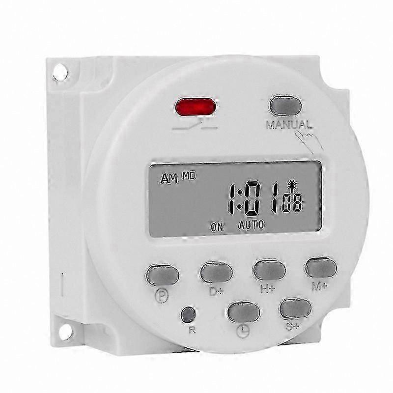 SINOTER 7-Day Programmable Digital Timer Switch 220V, 1-Second Interval LCD Display