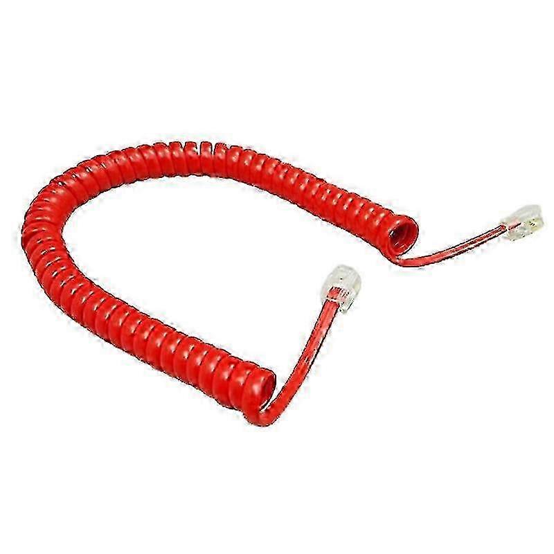 6ft RJ9 Coiled Cord Pure-Copper Core
