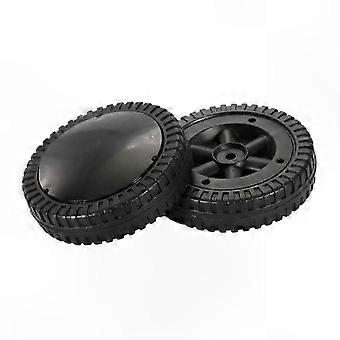 6 Inch Smooth Rolling Grill Wheels, 2 Pack, Durable Black Tires for BBQ Grills