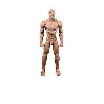 Corpo di action figure maschile in scala 1/12, alto 6 pollici, con design realistico e snodabile e articolazioni flessibili.