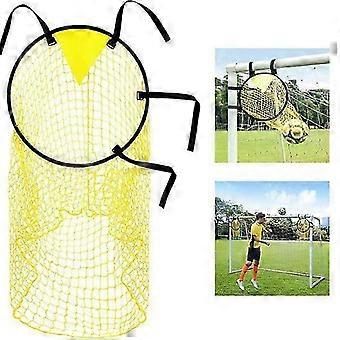 Compact Yellow Soccer Accuracy Training Net