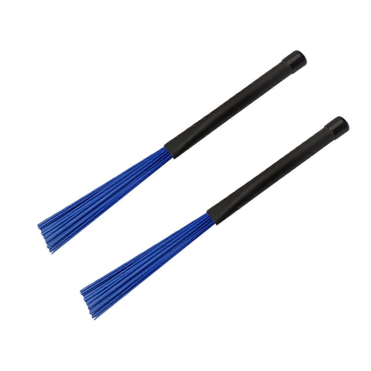 2pcs Nylon Drum Brushes for Jazz with Comfortable Grip and Precise Control for Snare Drum