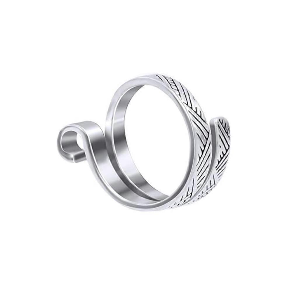 1PC Knitting Loop Adjustable Open Ring Knitted Crochet Ring Crochet Sewing Accessory Tools