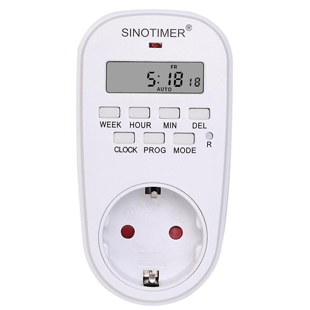 Eu Plug Outlet Electric Digital Socket Timer Plug 220v Time Control Countdown Timer Switch