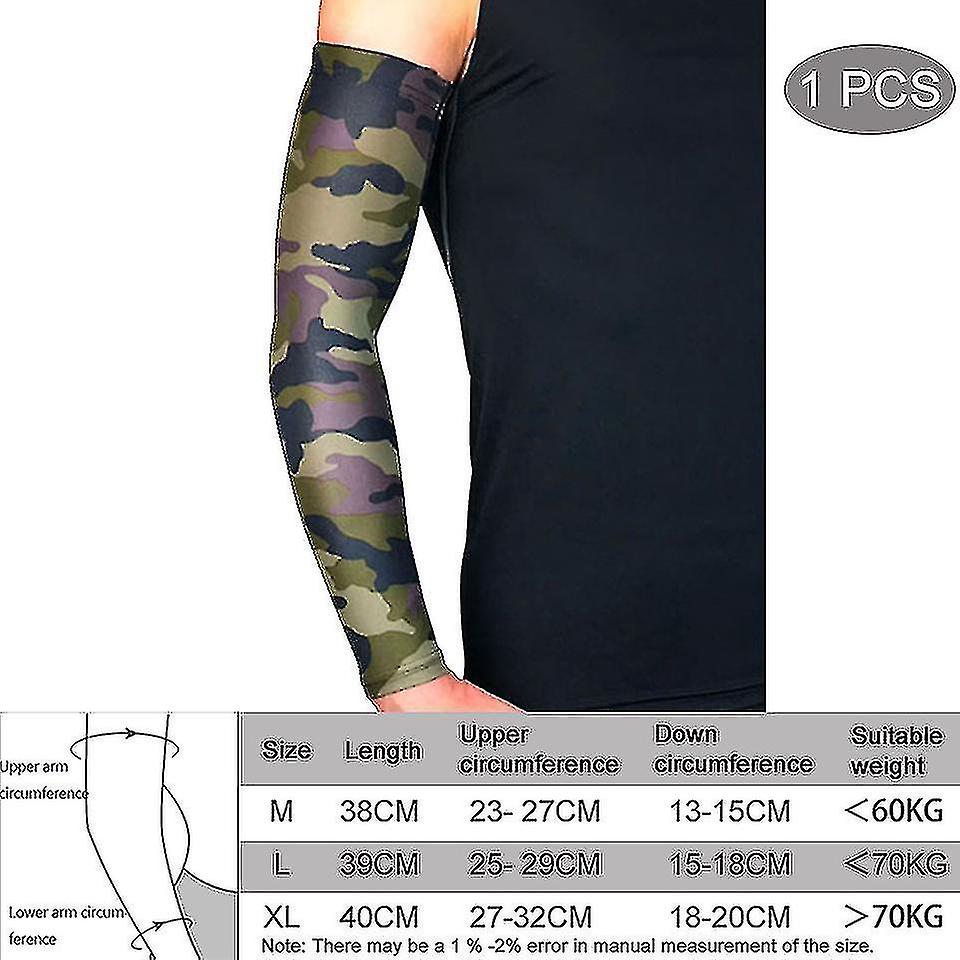 Breathable Quick Dry Uv Protection Running Arm Sleeves Basketball Elbow Pad Fitness Armguards Sports Cycling Arm Warmers-3 High Quality
