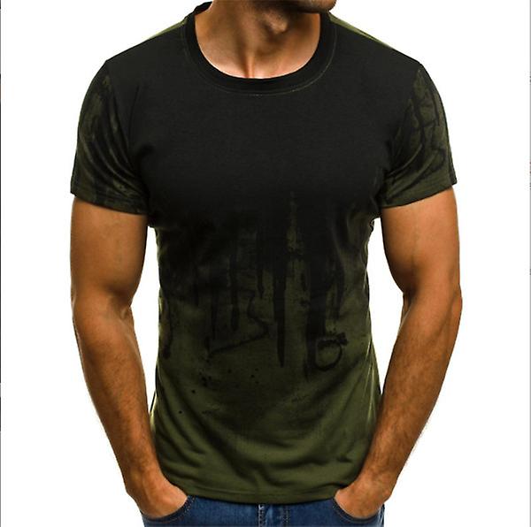 Summer New High-quality Fashion Luxury Trend Sports Men's Fitness Camouflage Personalized Printing Short-sleeved T-shirt For Women