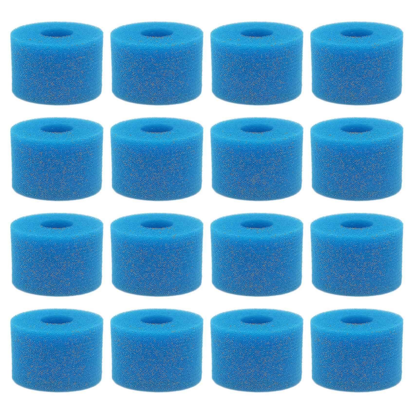 16pc für Pure Spa wiederverwendbare waschbare Schaumstoff Whirlpool Filterpatrone S1 Typ