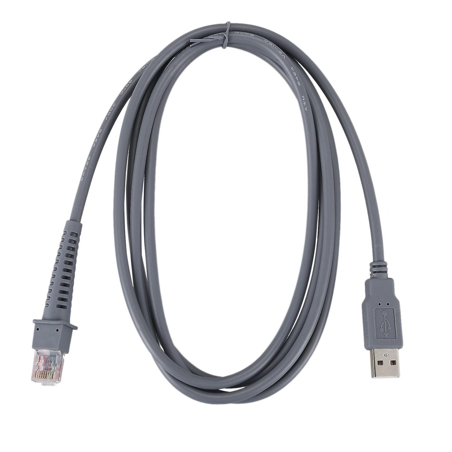 1 X USB A male to RJ45 Cable 7ft 2M for Barcode Scanner LS4278 LS2208 2208AP