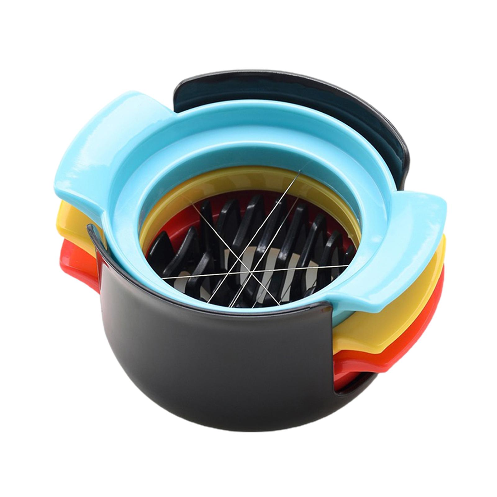 3 in 1 Egg Slicer for Hard Boiled Egg Stainless Steel Wire Slicer Strawberry Fruit Cutter Kitchen