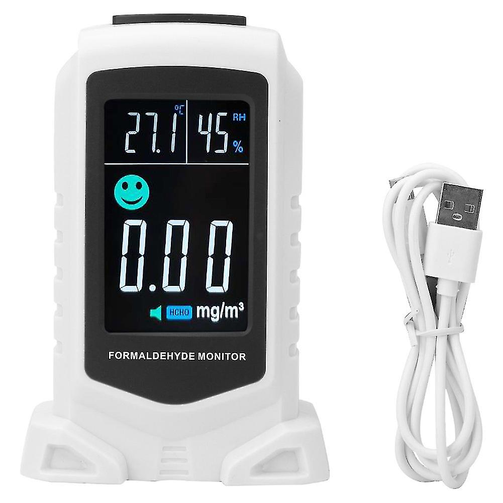 3 Inch Screen Digital Formaldehyde Monitor Hcho For Tvoc C6h6 Temperature Humidity Detector