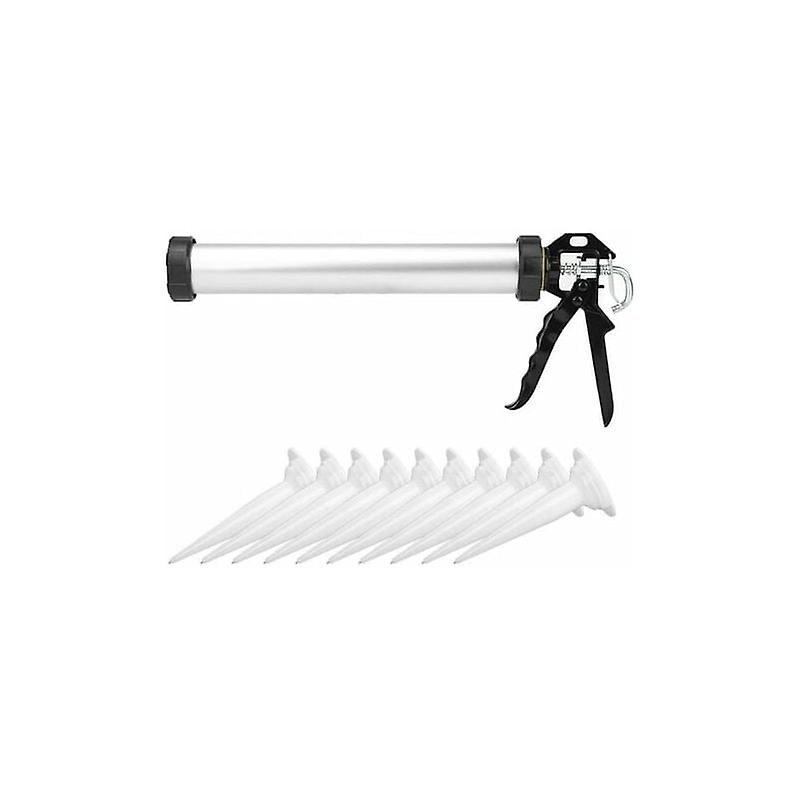600ml silicone caulking gun with 10 nozzles