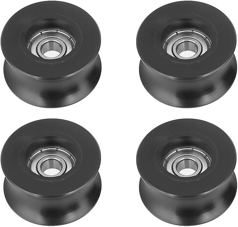 4pcs 0840UU U Type Roller Guide Pulley, U Type, 8x40x20.7mm Groove