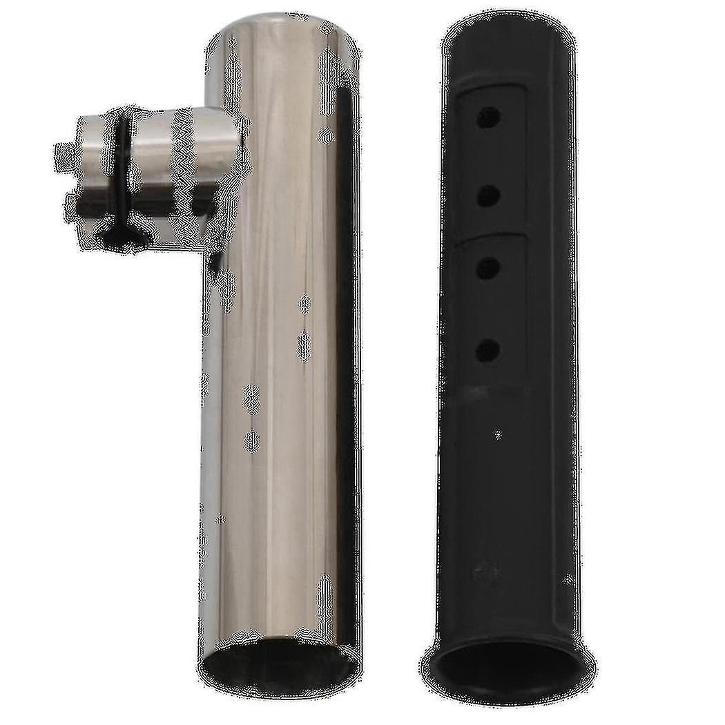 Stainless Steel Clamp-On Fishing Rod Holder For Boat Rails (7/8" To 1") - 1, 2, Or 4 Pack