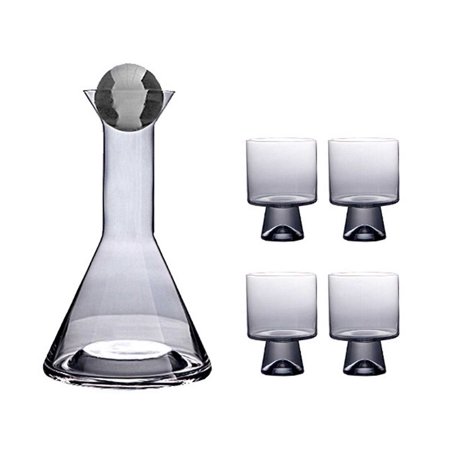 Retro Glass Bedside Kettle Set - Practical & Multifunctional - Large Capacity Water Pitcher Cup