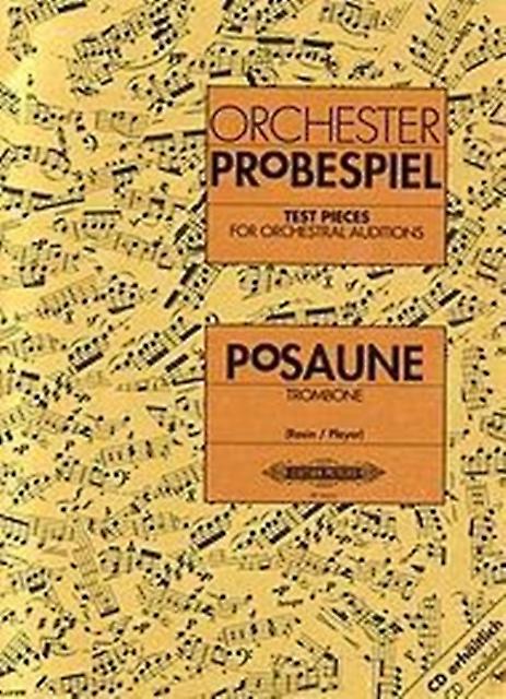 Test Pieces For Orchestral Auditions Trombone Sheet music Book