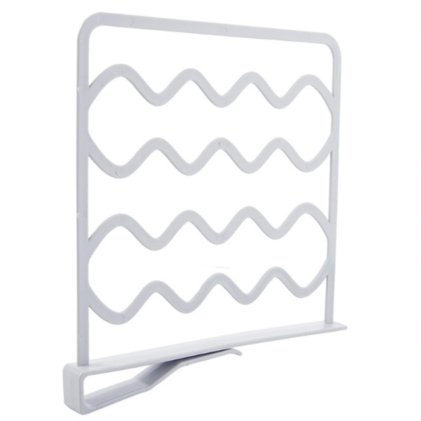 Shelf Divider Layered Adjustable Wavy Shape Lightweight Wardrobe Partition For Closet