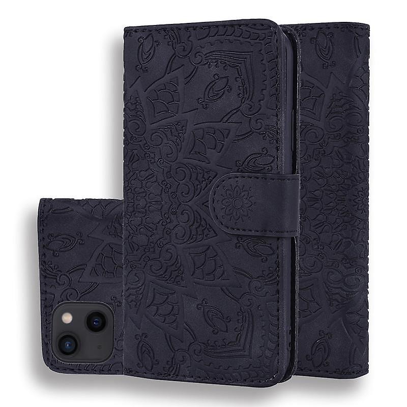 Wallet Case For iPhone 14pro max 6.7 inch Premium PU Leather Flip Cover Mandala