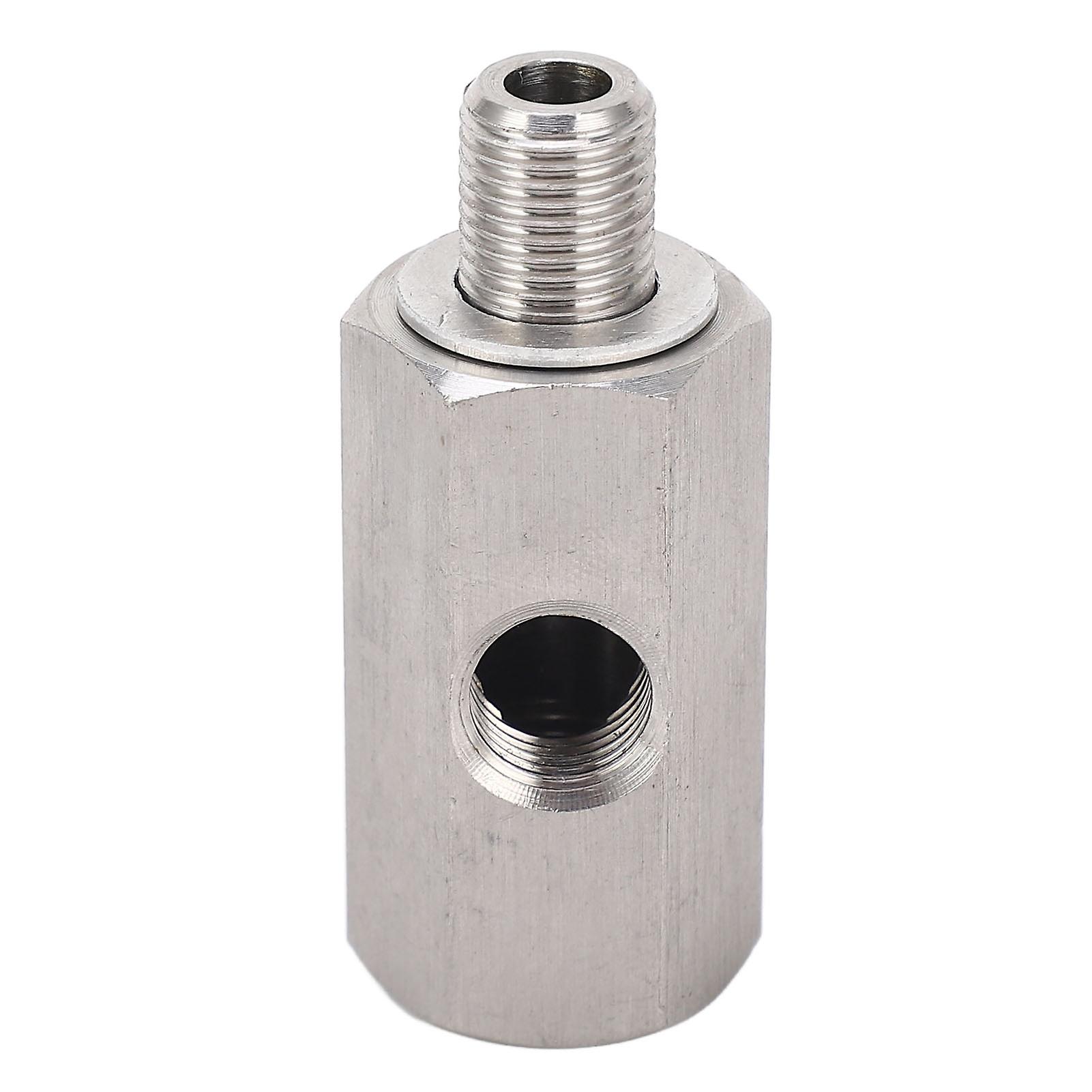 M10x1.0 Öldrucksensor T-Stück auf M10 Adapter Turboversorgung Zuleitung Manometer Edelstahl