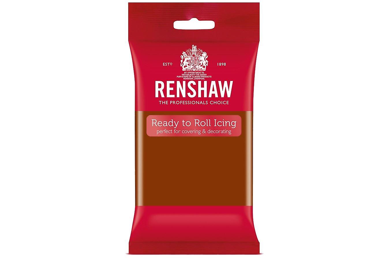 Renshaw | Ready to Roll Fondant Icing | Dark Brown - 250g
