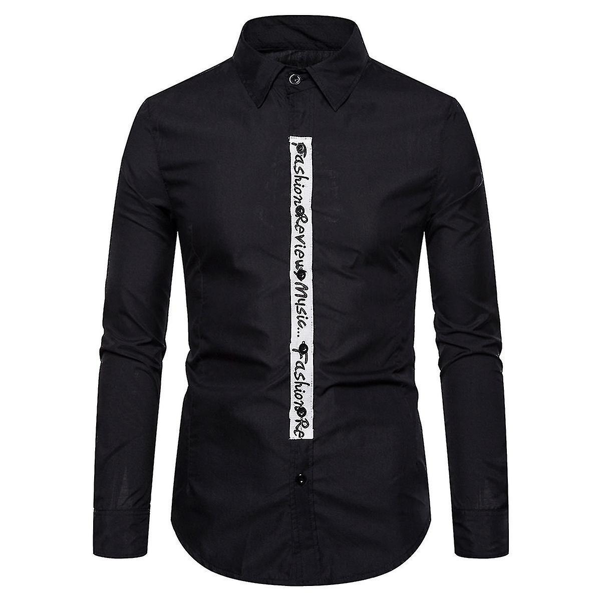 Langarmhemd mit Reversdruck für Herren