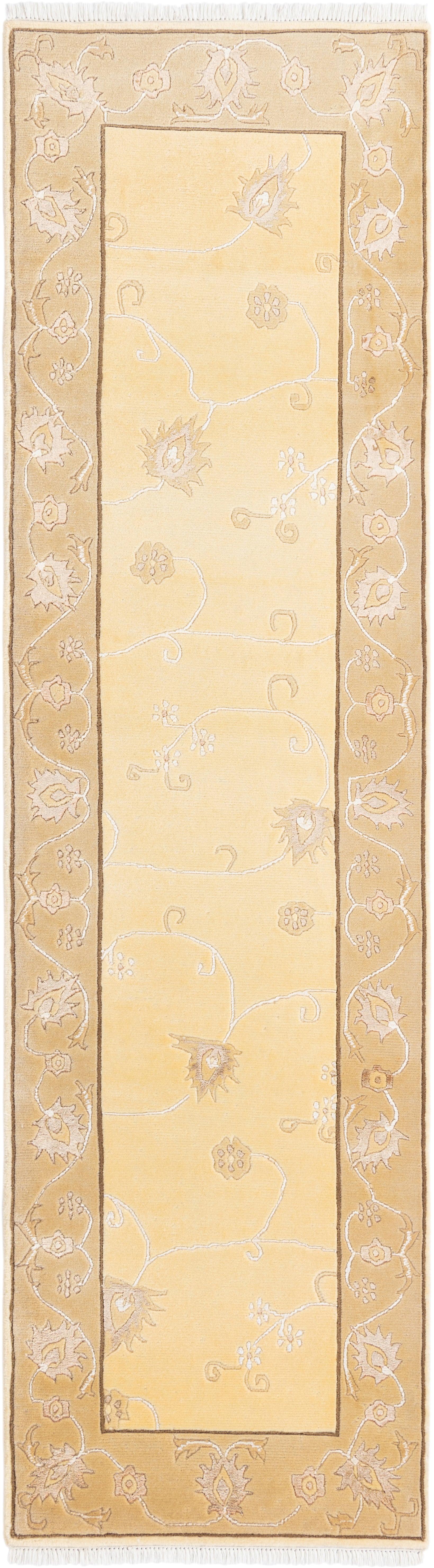 Hadorn Darya-印度 79x292 带浅棕色手摇织机印度地毯