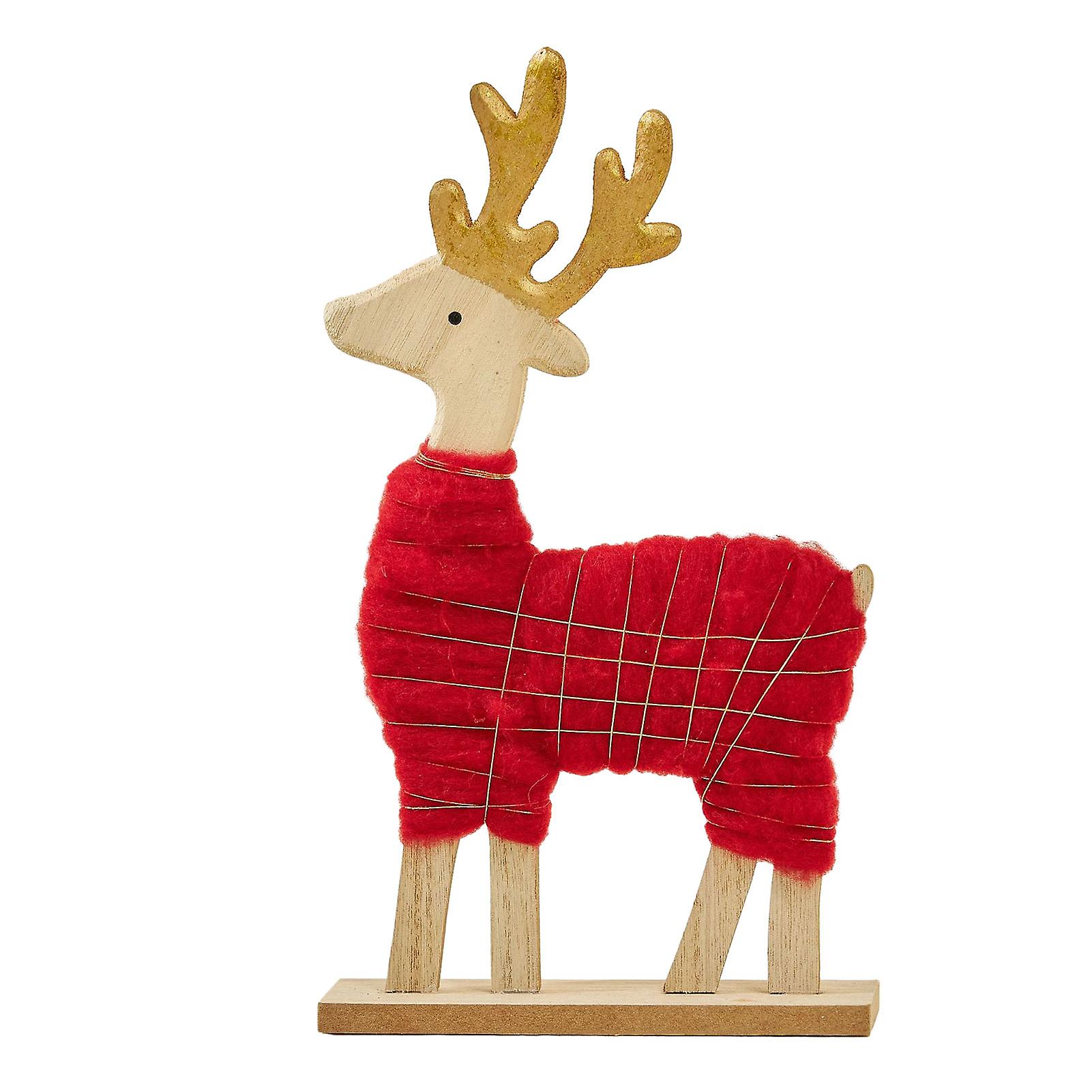 Cute Sheep Felt Ornament of Christmas Exquisite Portable Table Handiworks for Table