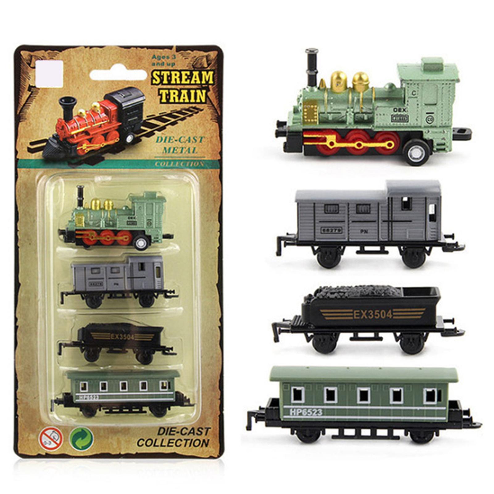 Mini Pull Back Tåg Modell Fordonsleksaker Present Utbildning för barn Barn Pojke