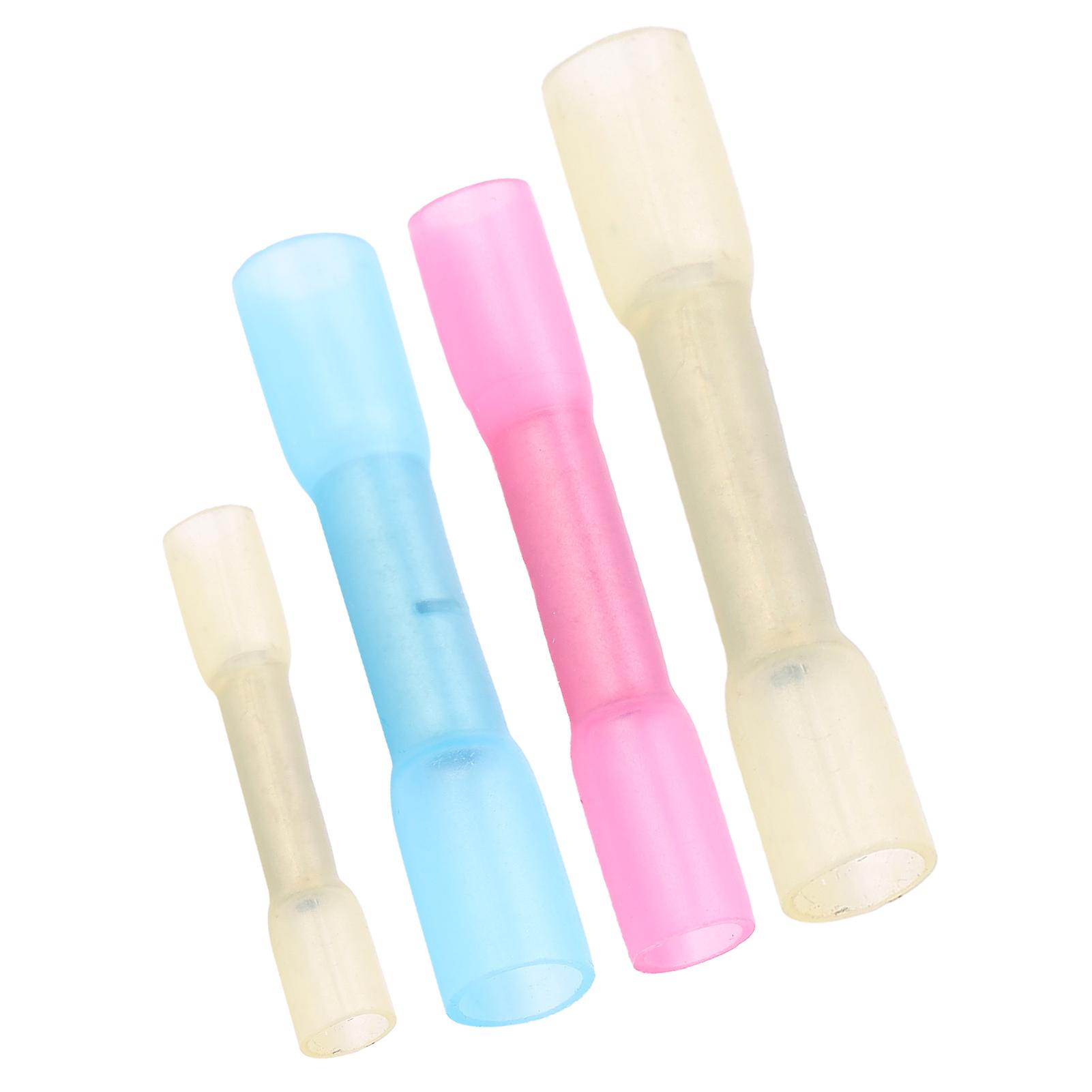 100Pcs BHT Series Heat Shrink Terminals Kit, 19-48A, Red/Blue/Yellow