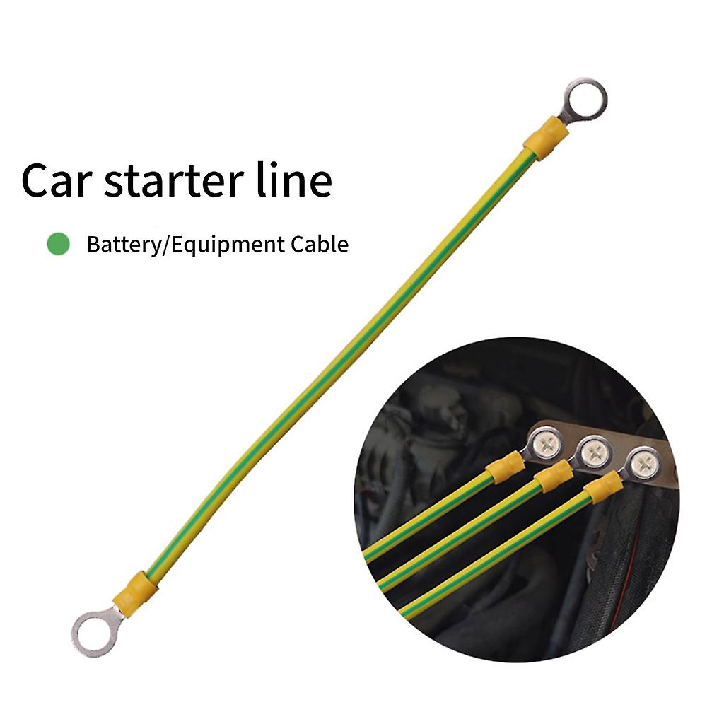 Fil De Mise à La Terre Jaune-vert - 12 AWG, Longueur 20,3 Cm, Avec Joints Toriques - Pour Panneaux Solaires, Véhicules électriques