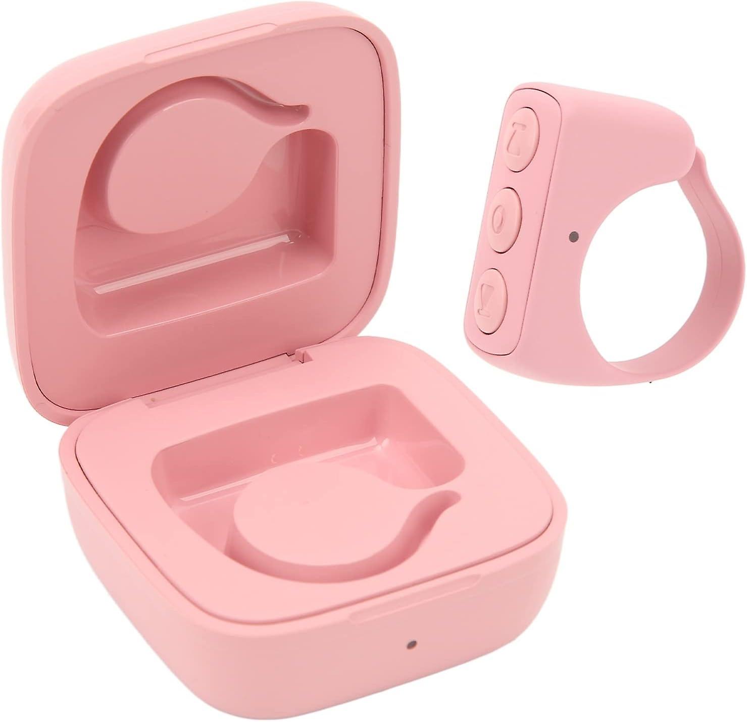 Page Turner Remote Control APP Remote Scrolling Ring Clicker for Cell Phone (Pink)