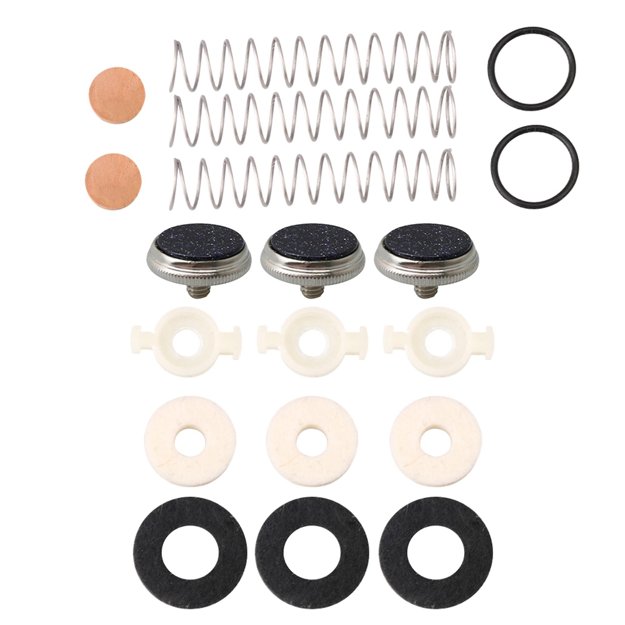 19pcs Blue Sandstone Finger Button Felt Washer for Trumpet Repair Set