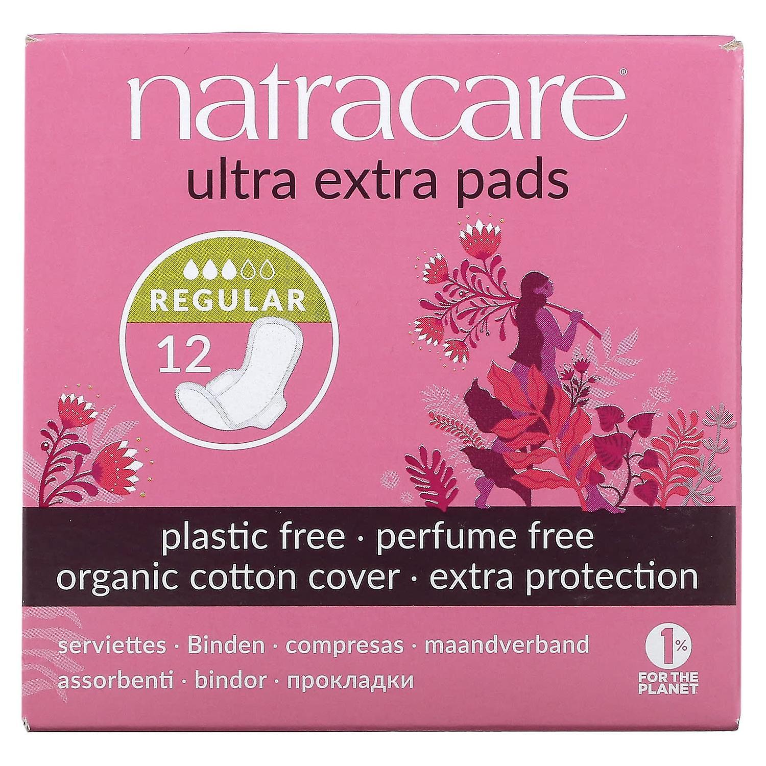 Natracare, Ultra Extra Pads,有机棉罩,常规,12 片