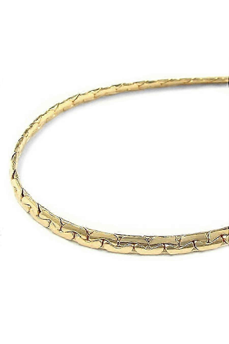 Necklace Flat Anchor Chain Gold Plated - Gl224760-42