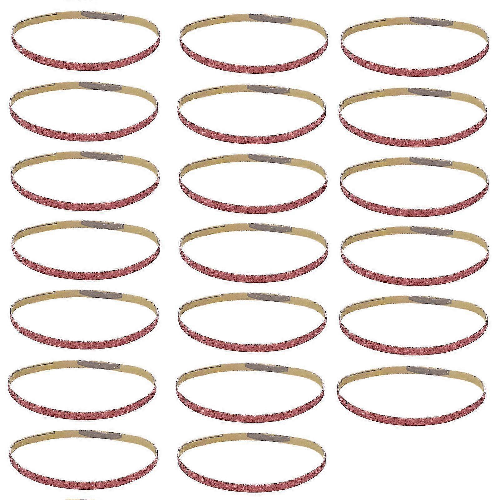 20Pcs Sandpaper Belt Sanding Abrasive Strip Replacement Tool for Sander 330x10mm320#