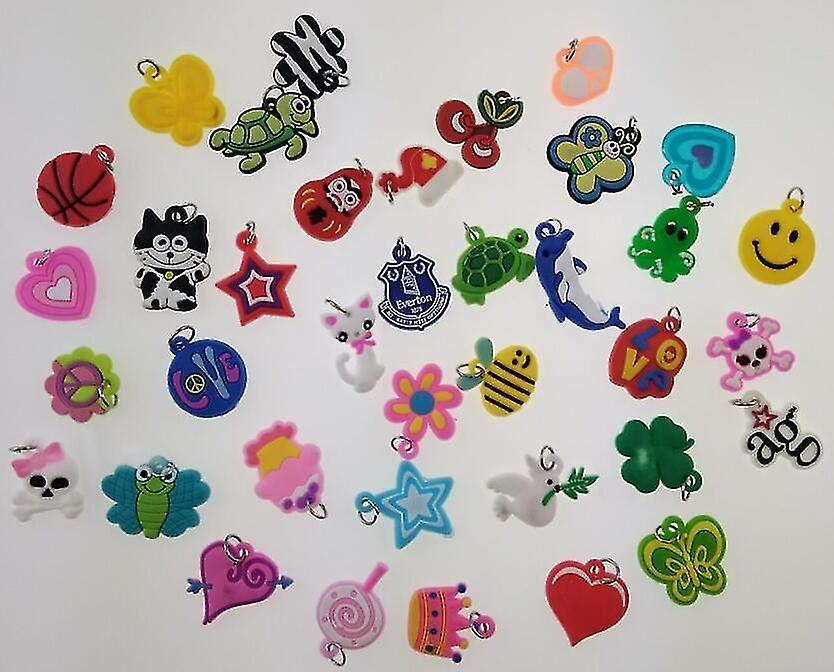 Random 10 Pieces Rainbow Rubber Loom B S Make Woven Bracelet Toy