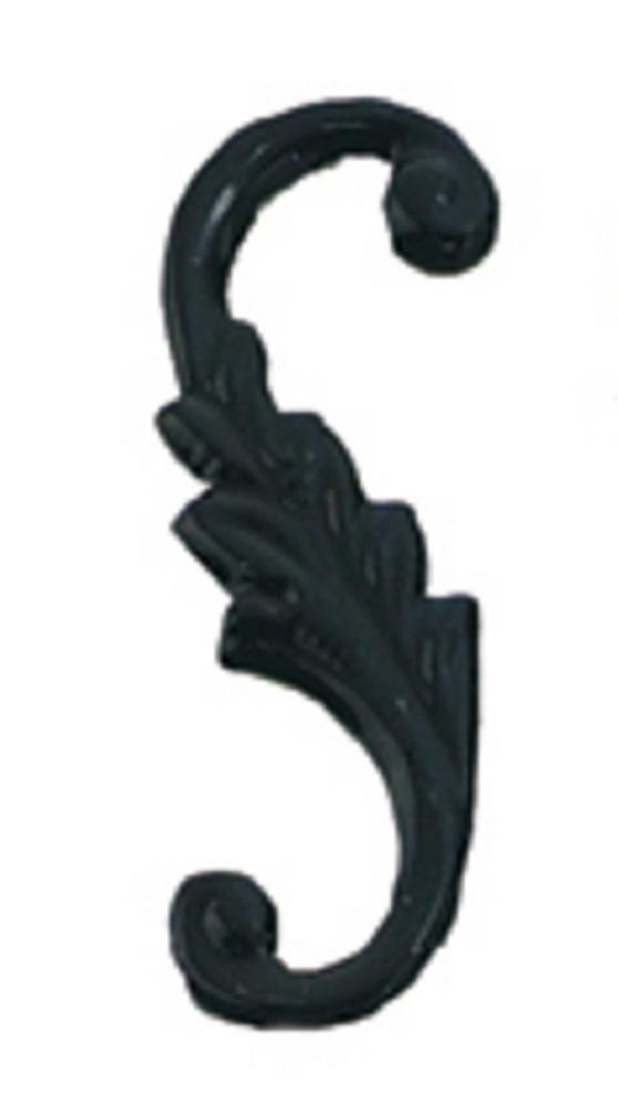 Dolls House Fancy Black S Hooks Miniature Hardware Pack Of 4