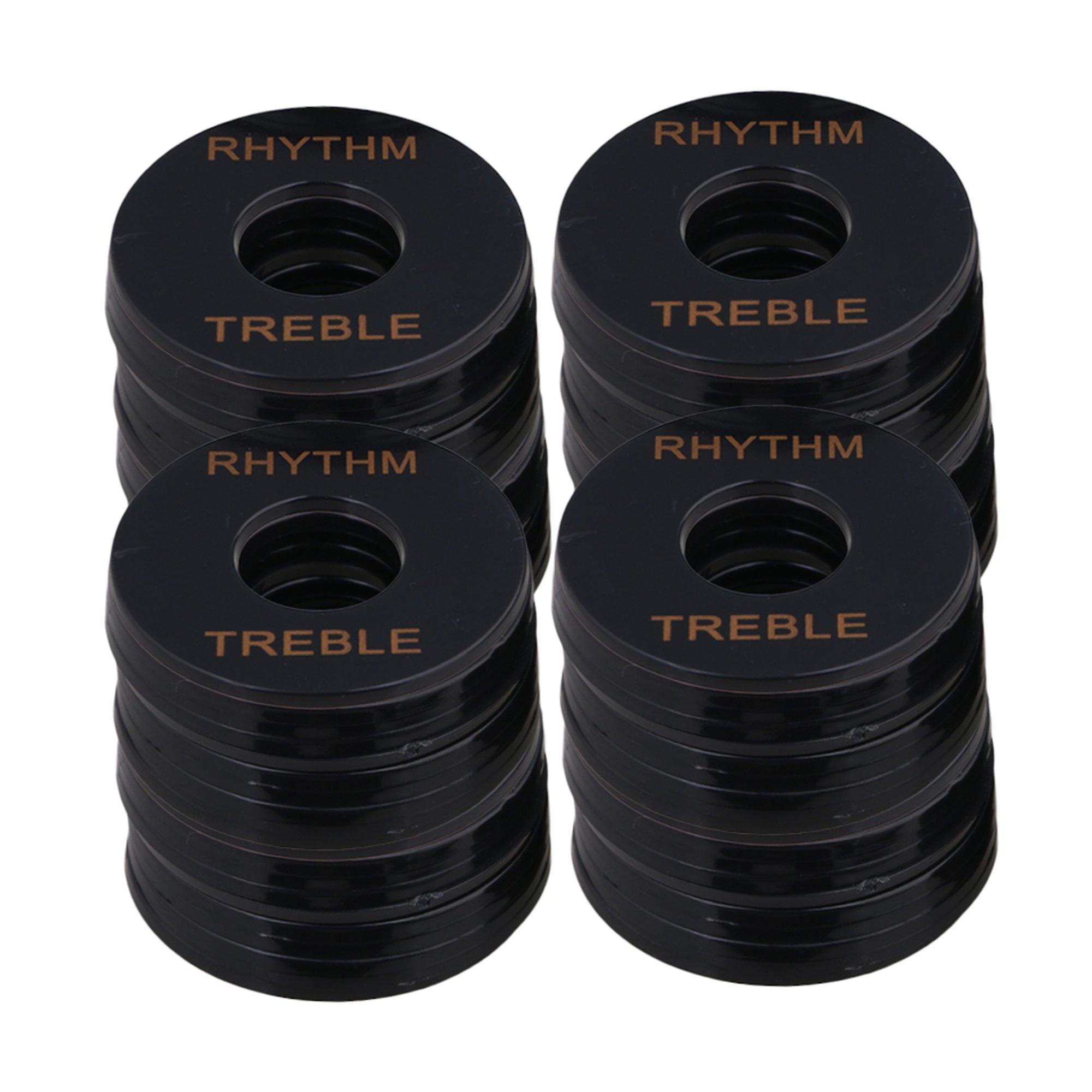 40x Rhythm Treble Switch Plate for Electric Guitar Black