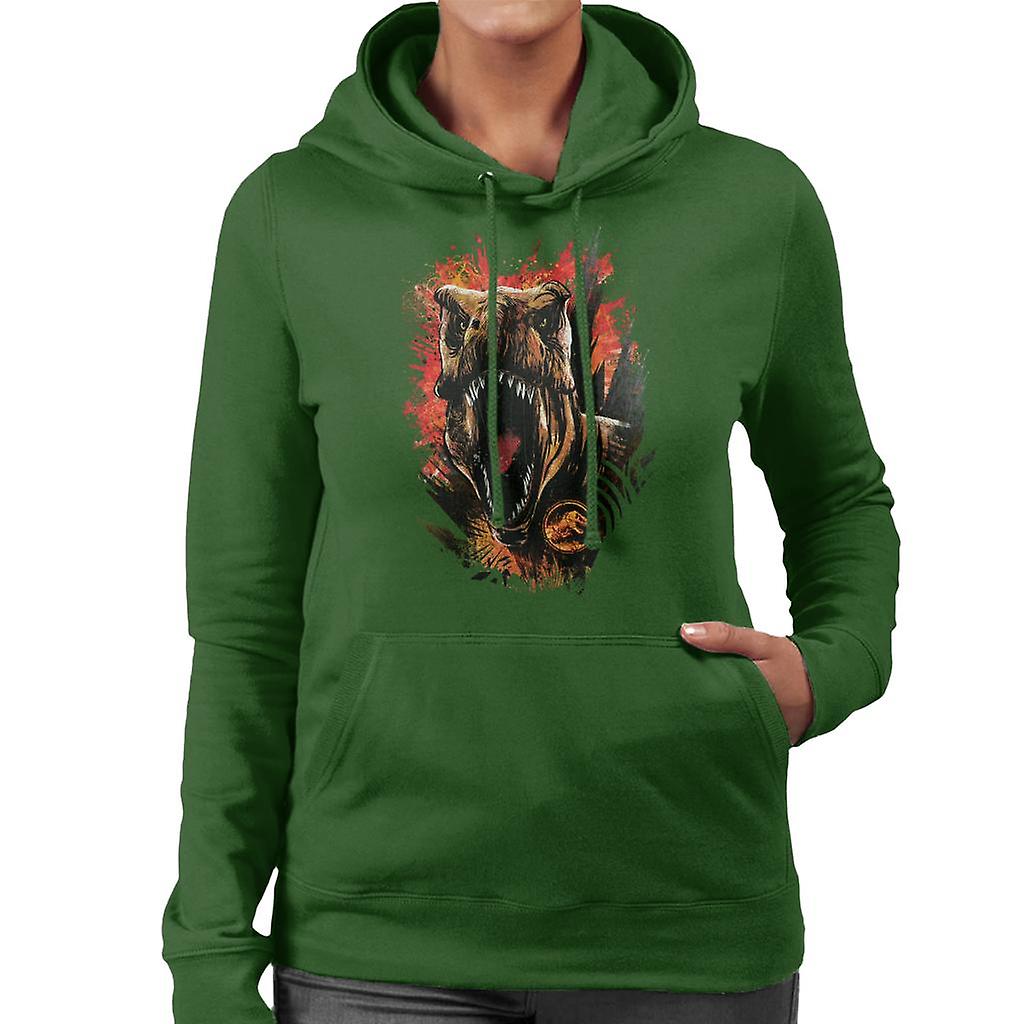 Jurassic Park 2 T Rex Women's Hooded Sweatshirt
