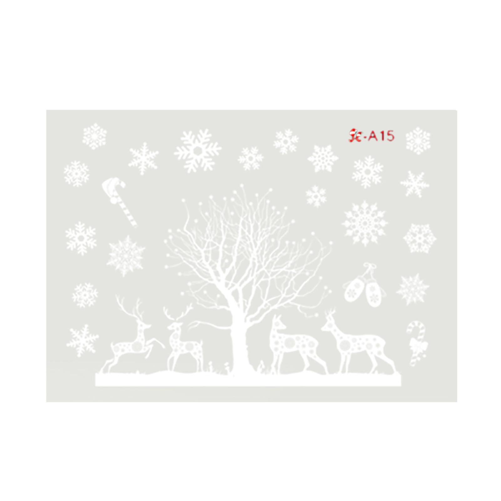 JC-A15  DIY Production Reusable Static PVC Christmas Window Clings for Window Glass Doors - Simple Operation