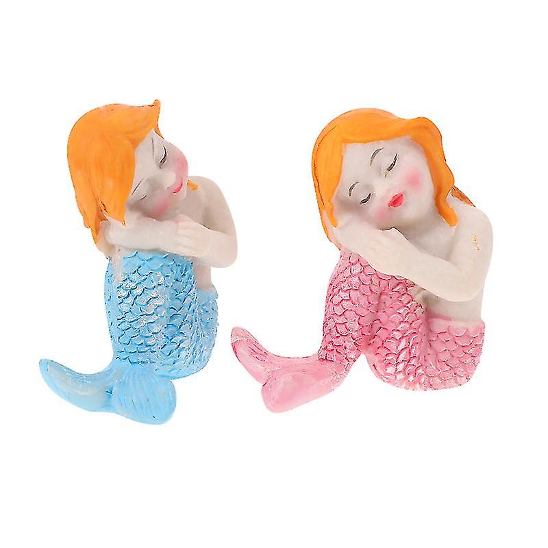 2pcs Mermaid Figurines