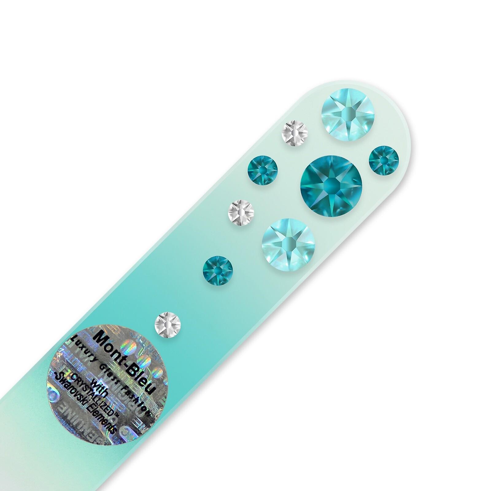 Mini crystal nail file WC-S - Blue Zircon - Light Turquoise