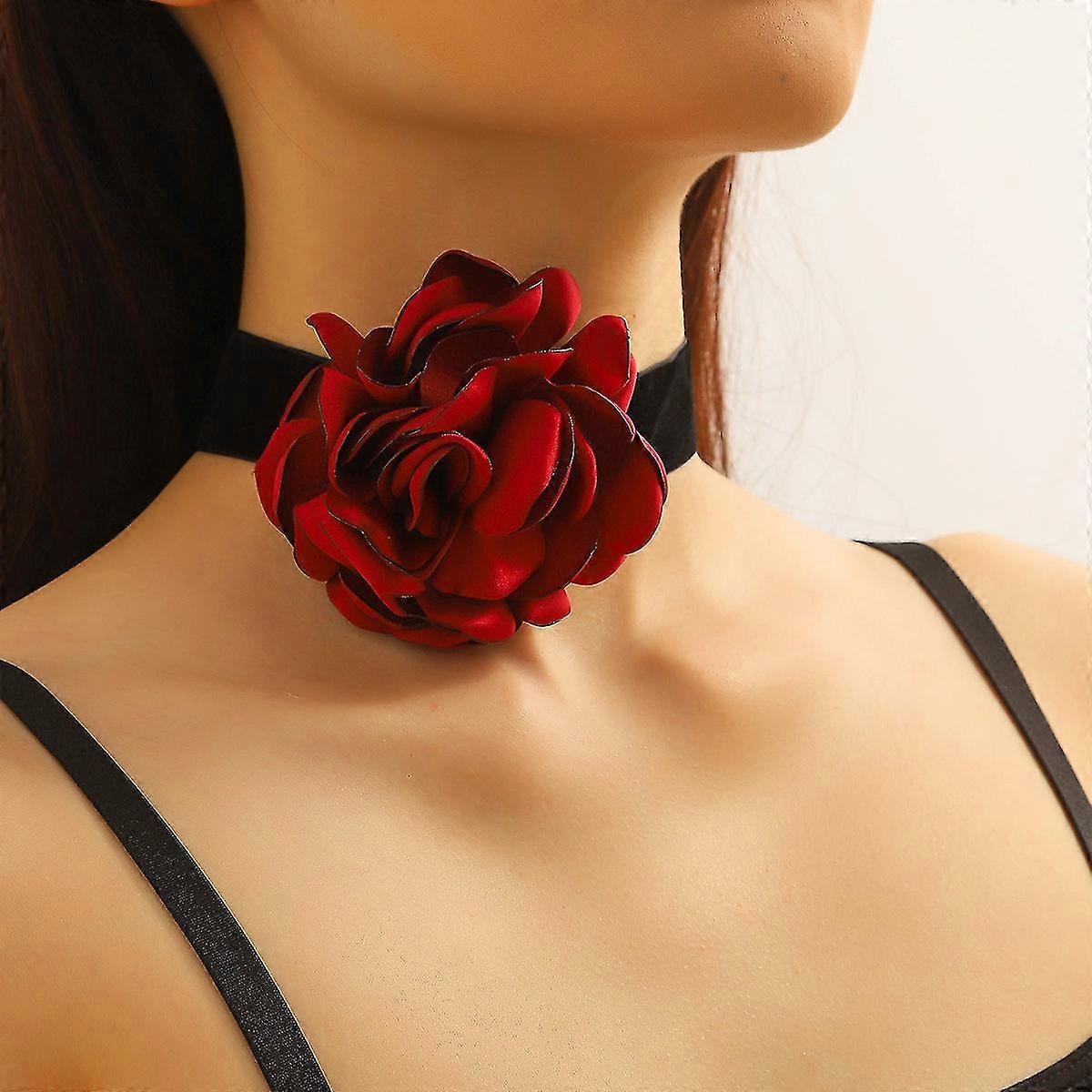 Women's Oversized Flower Neck Necklace
