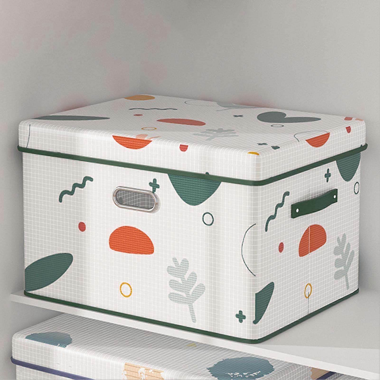 Foldable Clothes Organize Box With Flip-top Lid Storage Box For Blankets Comforters Clothing