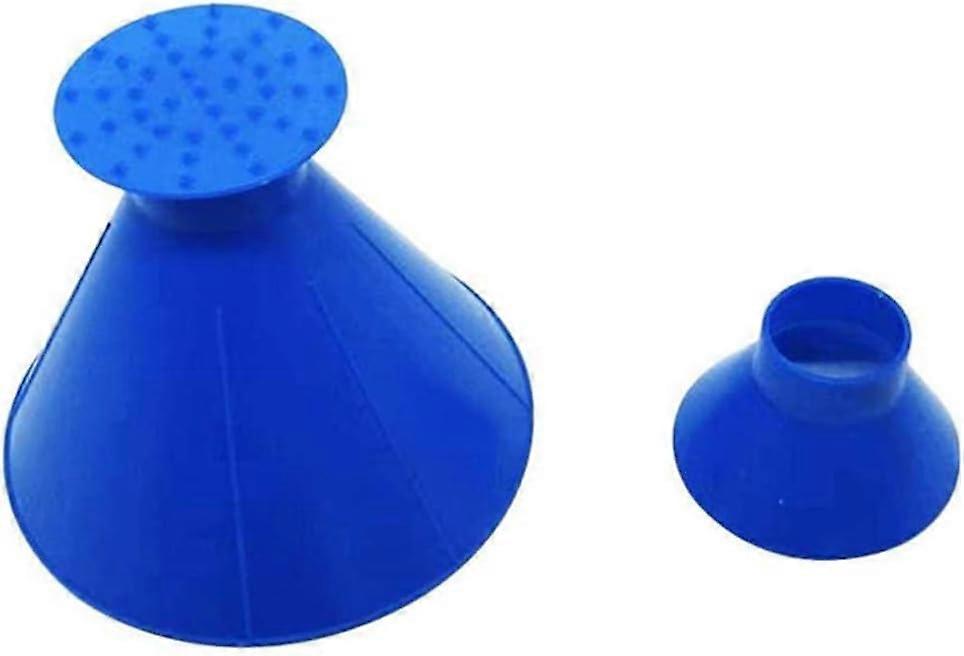 Round Ice Scraper Ice Snow Frost Scraper Car Windscreen Ice Shaped Multi-Function Cone Fueling Funnel Snow Shovel