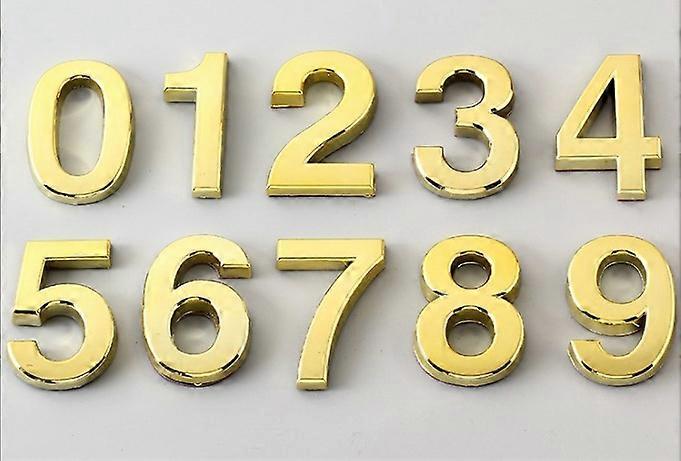 10pcs 3D Flottant Numéro Signe Porte Suspendu Signe Porte Numéros Adresse Numéros pour Maison