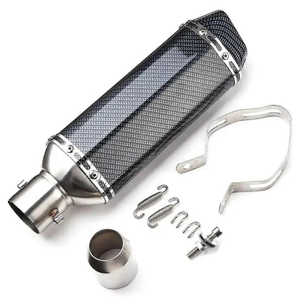 Motorcycle Exhaust Pipe With Muffler 370mm Db Killer Universal For Kawasaki Ninja 400 For Honda For Yamaha Mt07 Mt09